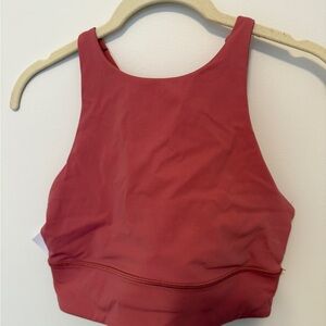 Lululemon Pink High Neck Sports Bra